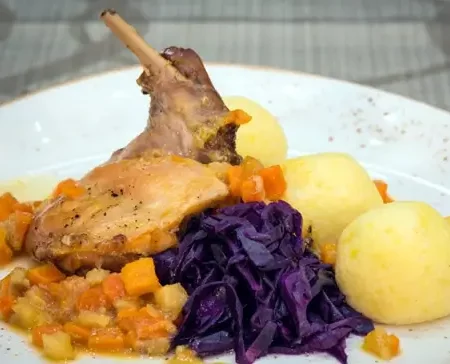 Recipe - Rabbit Leg with Root Vegetables