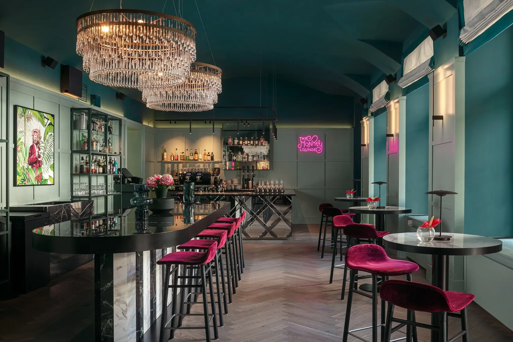 Monkey Bar Prague, boutique charm and urban taste.