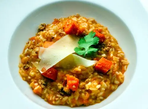 Recept - Dýňové risotto s amarettem